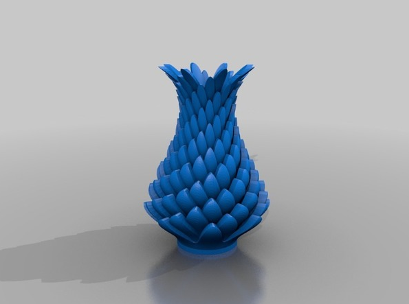 凤梨花瓶3D打印模型