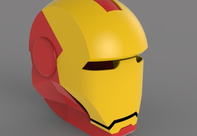铁人头盔3D打印模型
