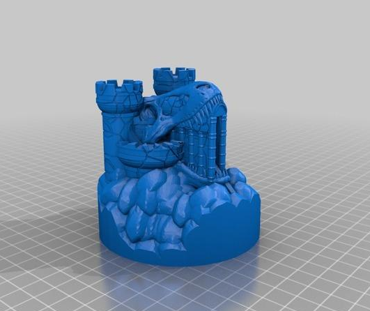幻想城堡模型3D打印模型