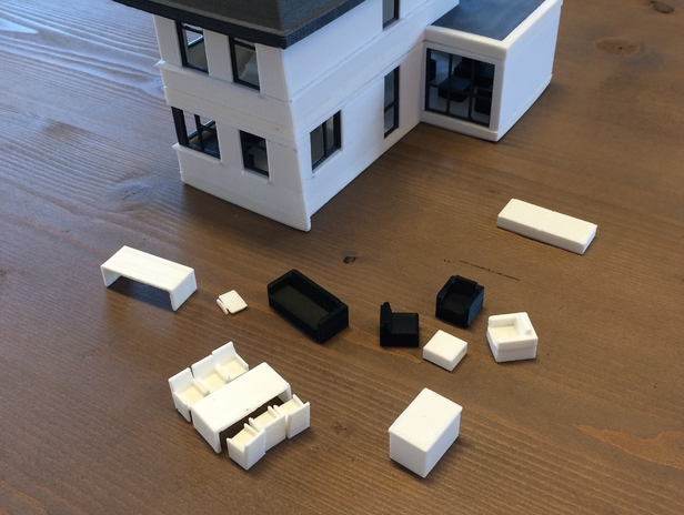 房屋3D打印模型