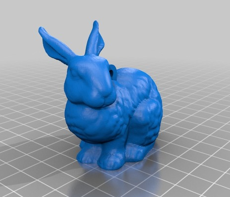 兔子钥匙扣3D打印模型