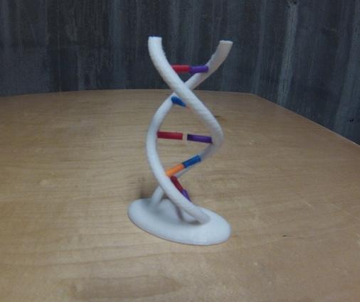 DNA化学分子式模型结构图3D打印模型