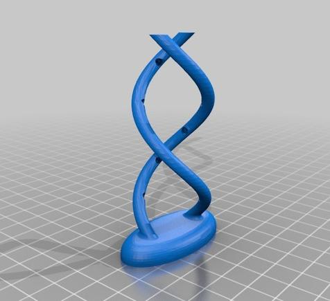 DNA化学分子式模型结构图3D打印模型
