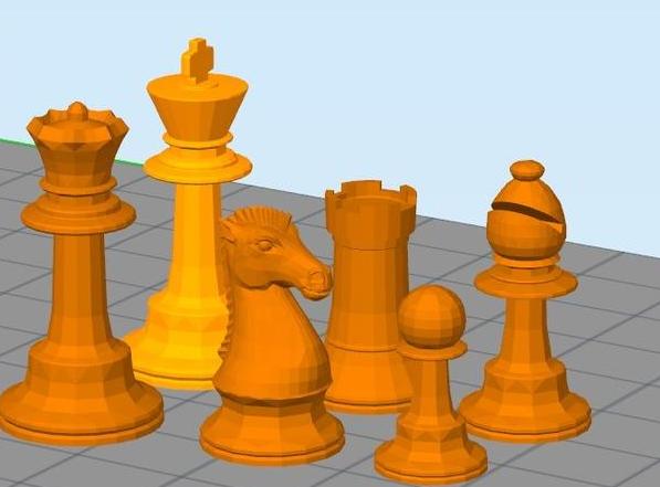棋子图3D打印模型