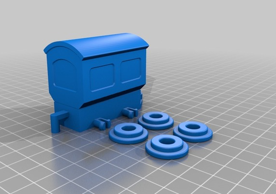 组装小火车3D打印模型
