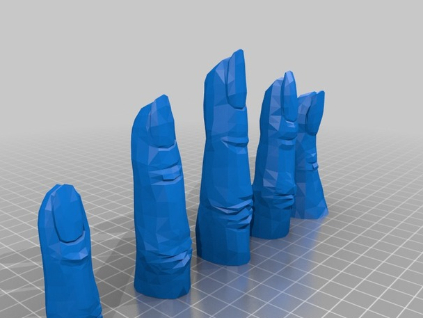 机械手指模型3D打印模型