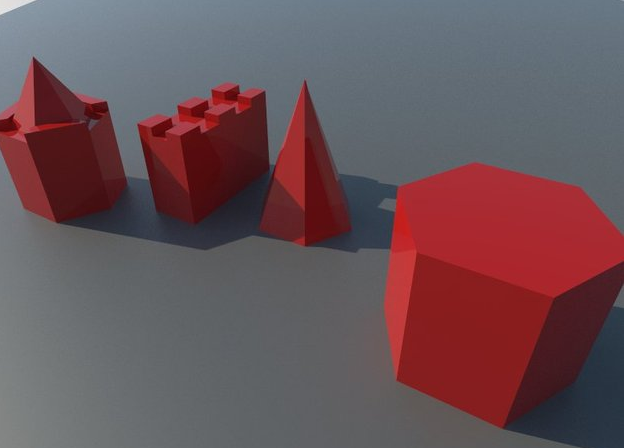 积木城堡3D打印模型