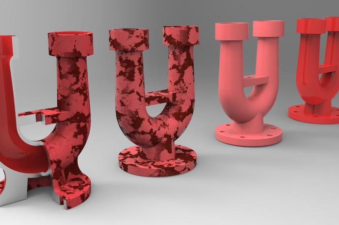 U型管3D打印模型