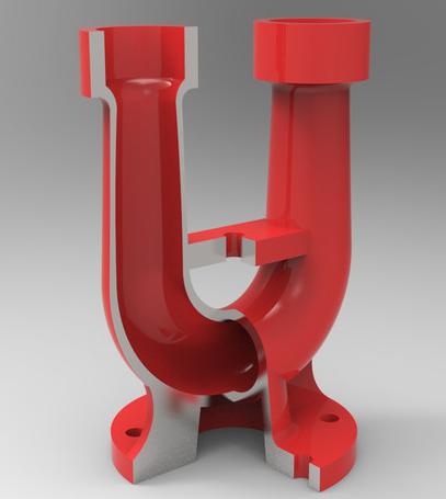 U型管3D打印模型