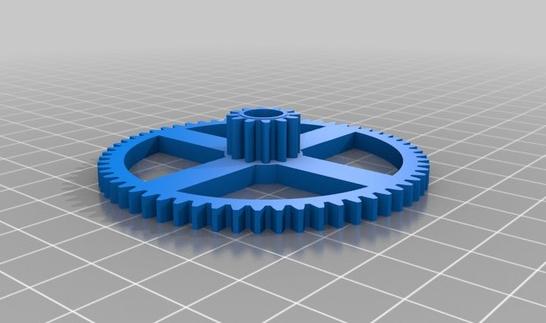 后轮设计3D打印模型