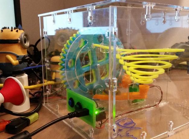 电动机齿轮3D打印模型