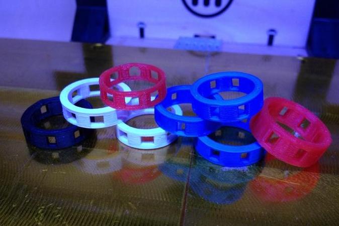 方形切口指环3D打印模型