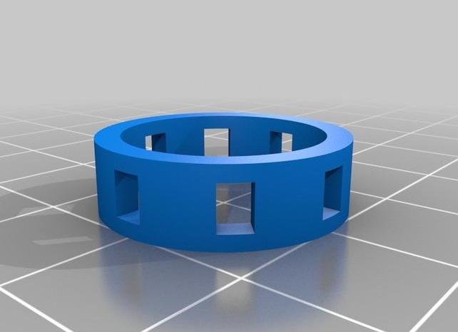 方形切口指环3D打印模型