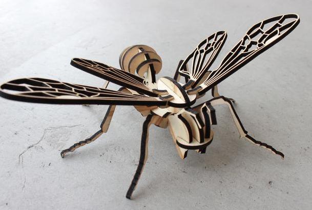 小蜜蜂拼图3D打印模型