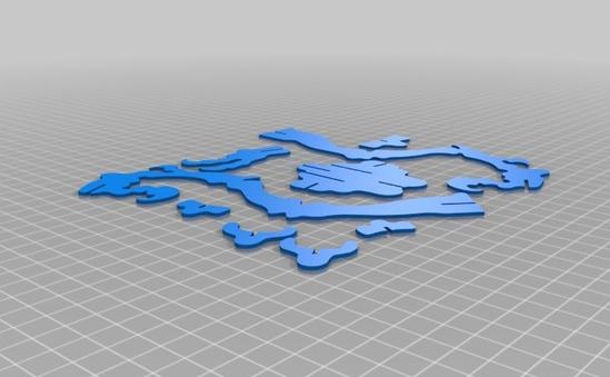 恐龙智趣拼图3D打印模型