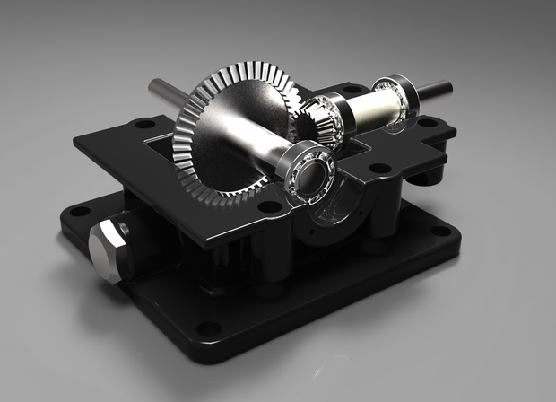锯齿轮变速器3D打印模型