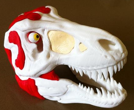 霸王龙头骨3D打印模型