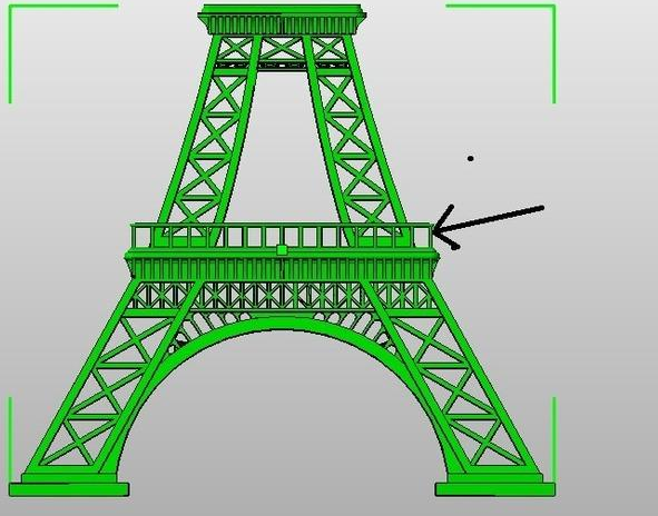 埃菲尔铁塔3D打印模型