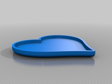 心形收纳盒3D打印模型