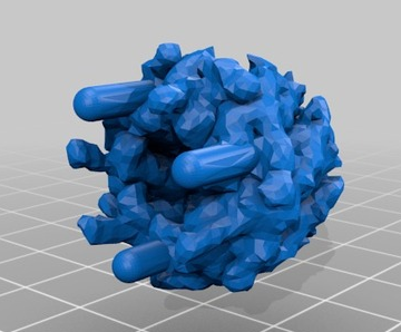 生物蛋白酶3D打印模型