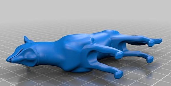 藏域雪狼3D打印模型