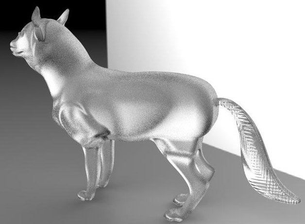 藏域雪狼3D打印模型