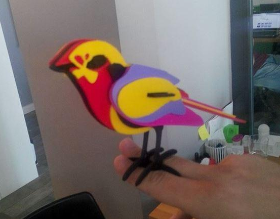 小鸟拼图模型3D打印模型