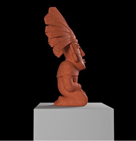 阿兹台克人雕塑3D打印模型