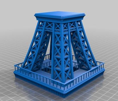 埃菲尔铁塔 分件版本3D打印模型