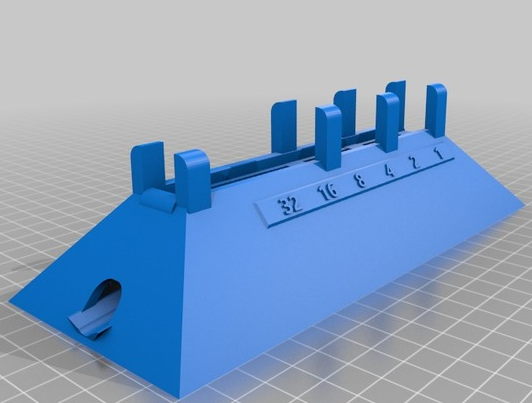 二进制计数器3D打印模型