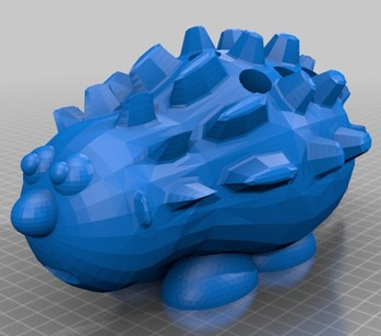 豪猪笔筒3D打印模型