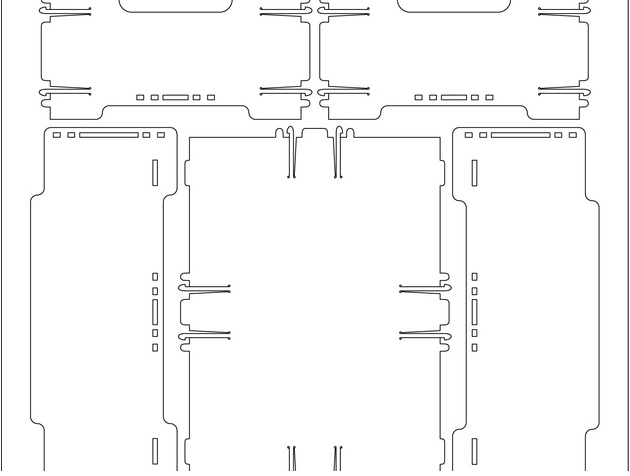 折叠盒3D打印模型