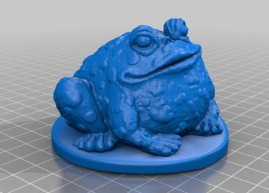 蟾蜍3D打印模型