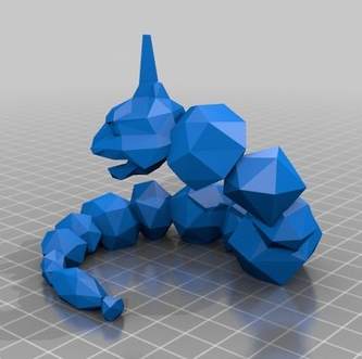神奇宝贝大岩蛇3D打印模型