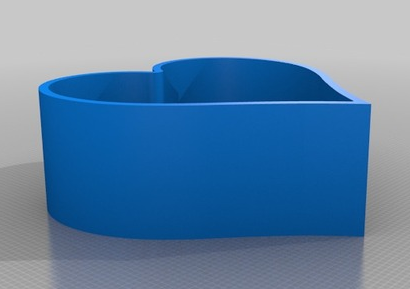 心形收纳盒 3D打印模型