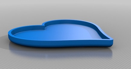 心形收纳盒 3D打印模型
