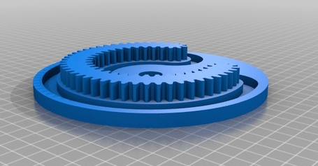 齿轮运转工具3D打印模型