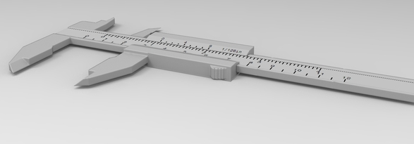 教学专用卡尺3D打印模型