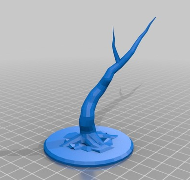 树枝雕塑3D打印模型
