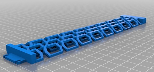 镂空环扣勾手链3D打印模型