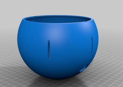 球体狗粮盒3D打印模型