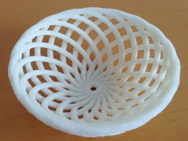 镂空竹篮果盘3D打印模型