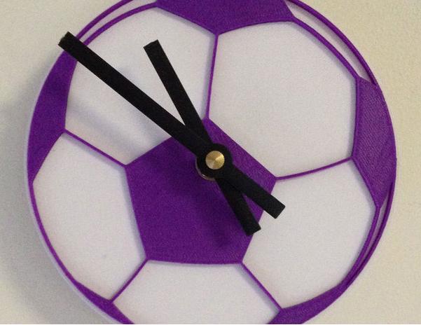 简易足球时钟模型3D打印模型