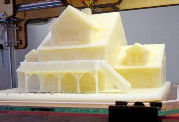 别墅外观设计3D打印模型