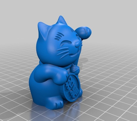 招财猫3D打印模型
