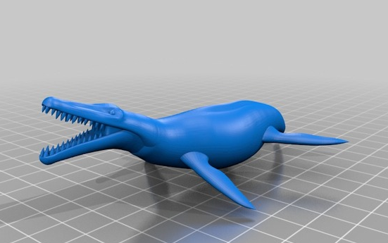 鳄鱼组图设计 3D打印模型