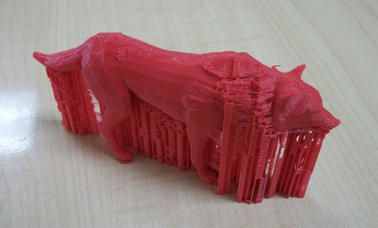 野狼组图设计 3D打印模型