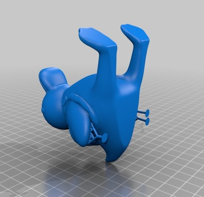 长腿的鸭子支架3D打印模型