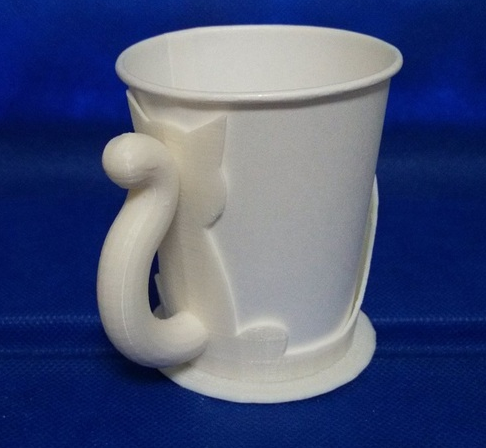 猫咪杯子设计  3D打印模型