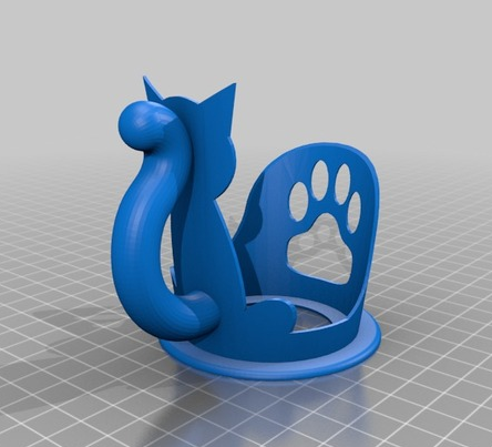 猫咪杯子设计  3D打印模型